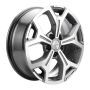 Легковой диск Khomen Wheels KHW1710 6,5x17 5x112 ET50 66,6 Gray-FP